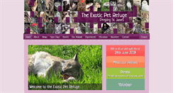 Desktop Screenshot of exoticpetrefuge.org.uk