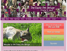 Tablet Screenshot of exoticpetrefuge.org.uk